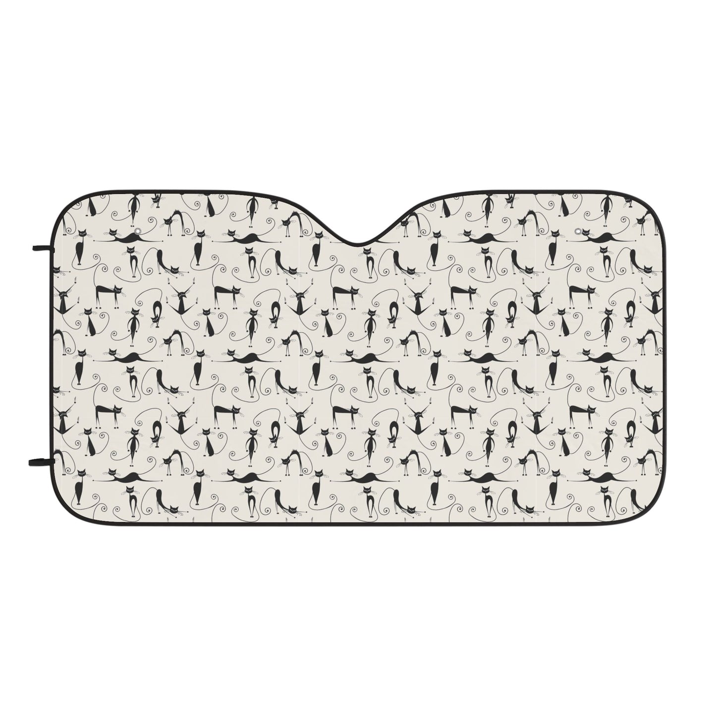 Cat Pattern Car Sun Shade — Front Windshield Protector