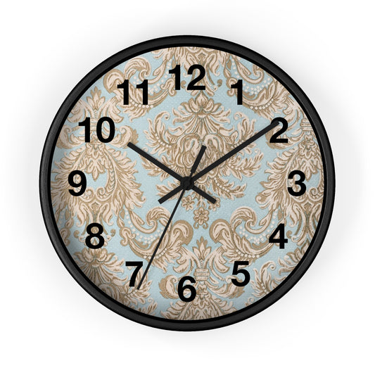 Elegant Floral Wall Clock, Home Decor, Vintage Style Clock, Clock for Living Room, Kitchen Wall Art, Gift for Housewarming