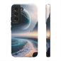 Galaxy Ocean Phone Case — Surreal Planet Beach Tough Case
