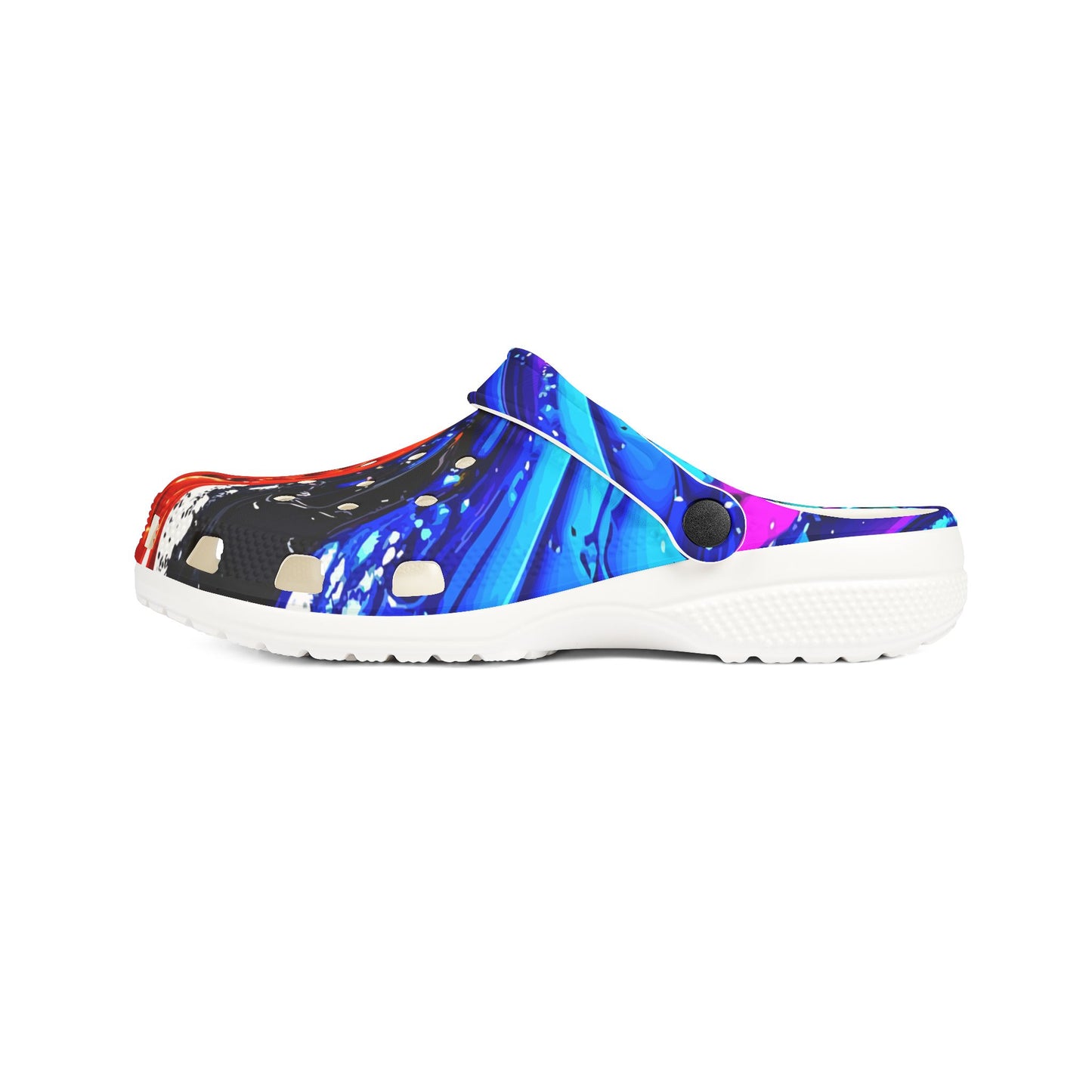 Color Splash EVA Foam Clogs – Vibrant Abstract Slip-On Shoes
