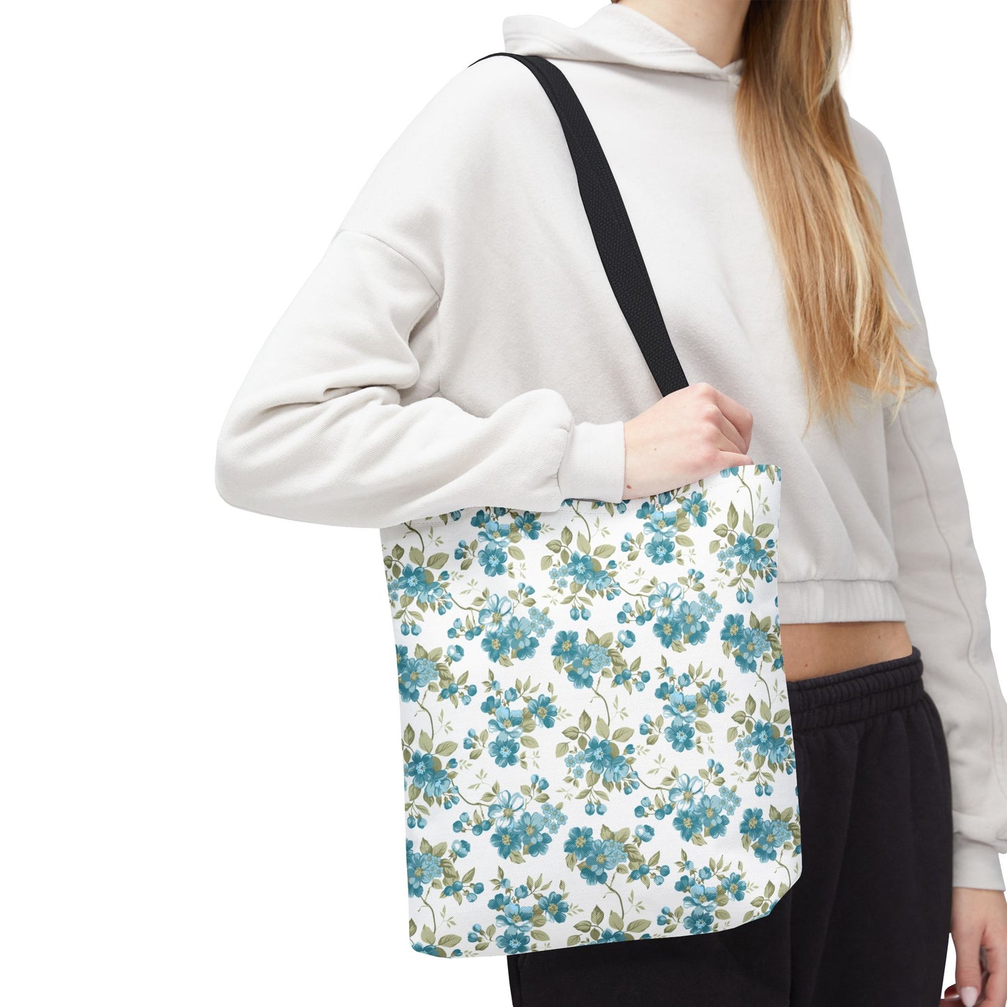 Floral Design Tote Bag | Reusable Shopping Bag, Beach Tote, Eco-Friendly Bag, Gift for Her, Travel Organizer