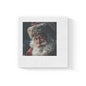 White Coined Napkins- Santa