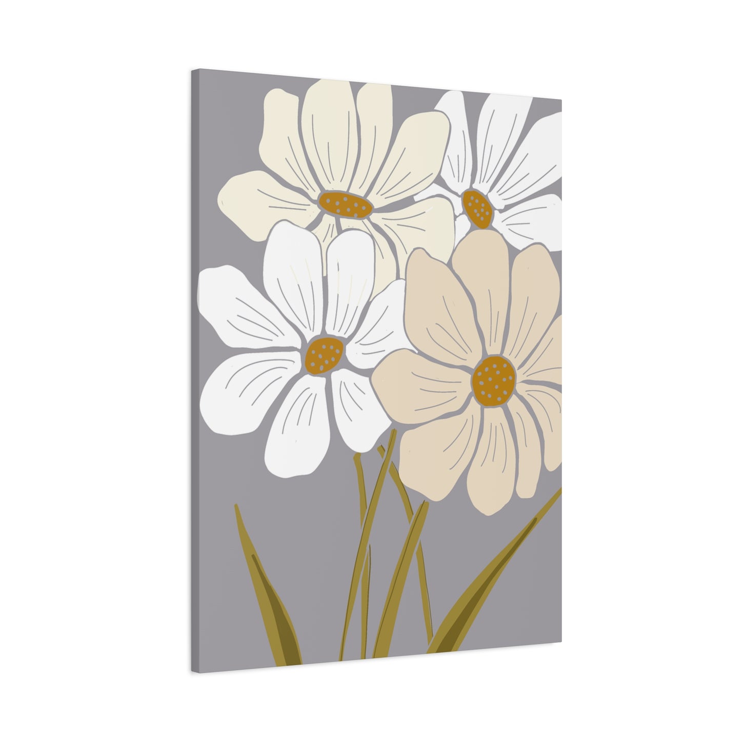 Copy of Copy of Matte Canvas, Stretched, 1.25" Tulips Pink and Purple Flowers