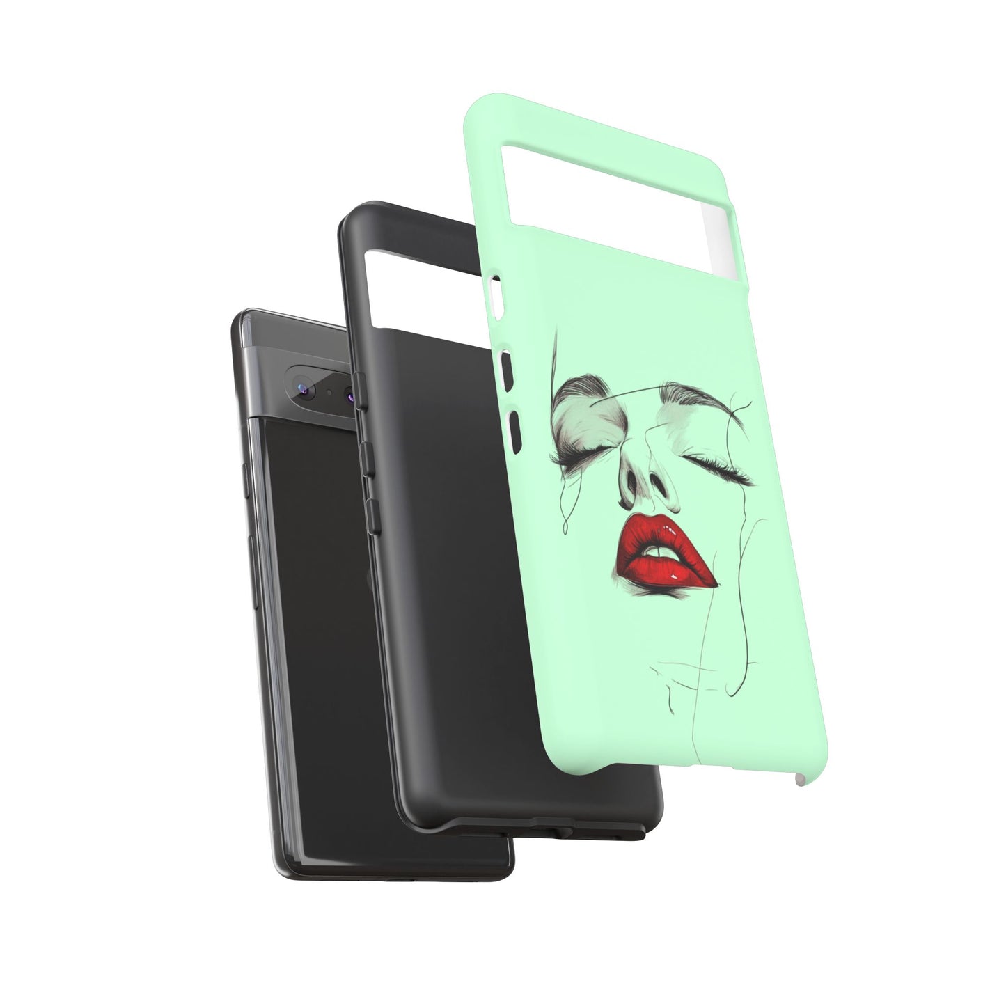 Stylish Phone Case, Artistic Phone Cover, Trendy Tech Accessory, Unique Cell Phone Protector, Gift for Her, Modern Aesthetic