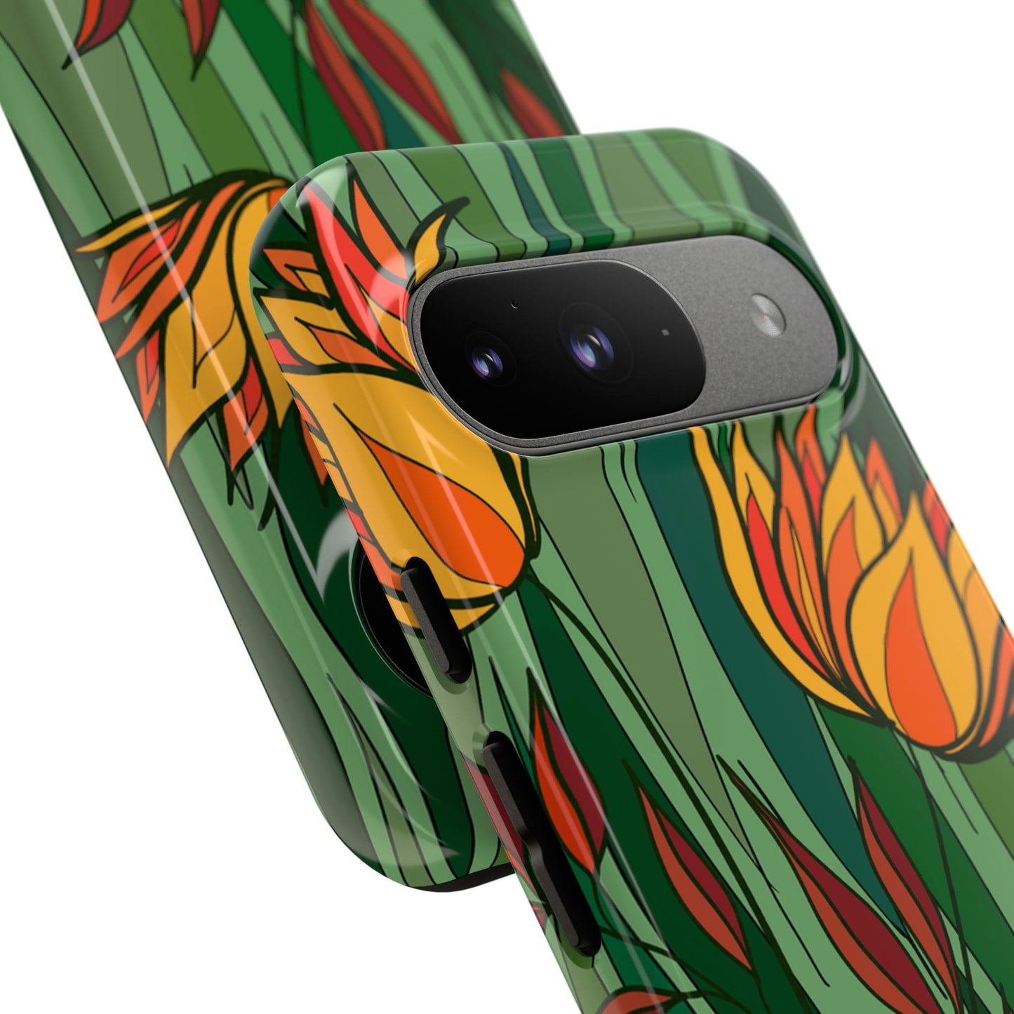 Vibrant Floral Phone Case, Nature-Inspired Tough Case, Eco-Friendly Cover, Unique Gift for Nature Lovers, Spring Decor