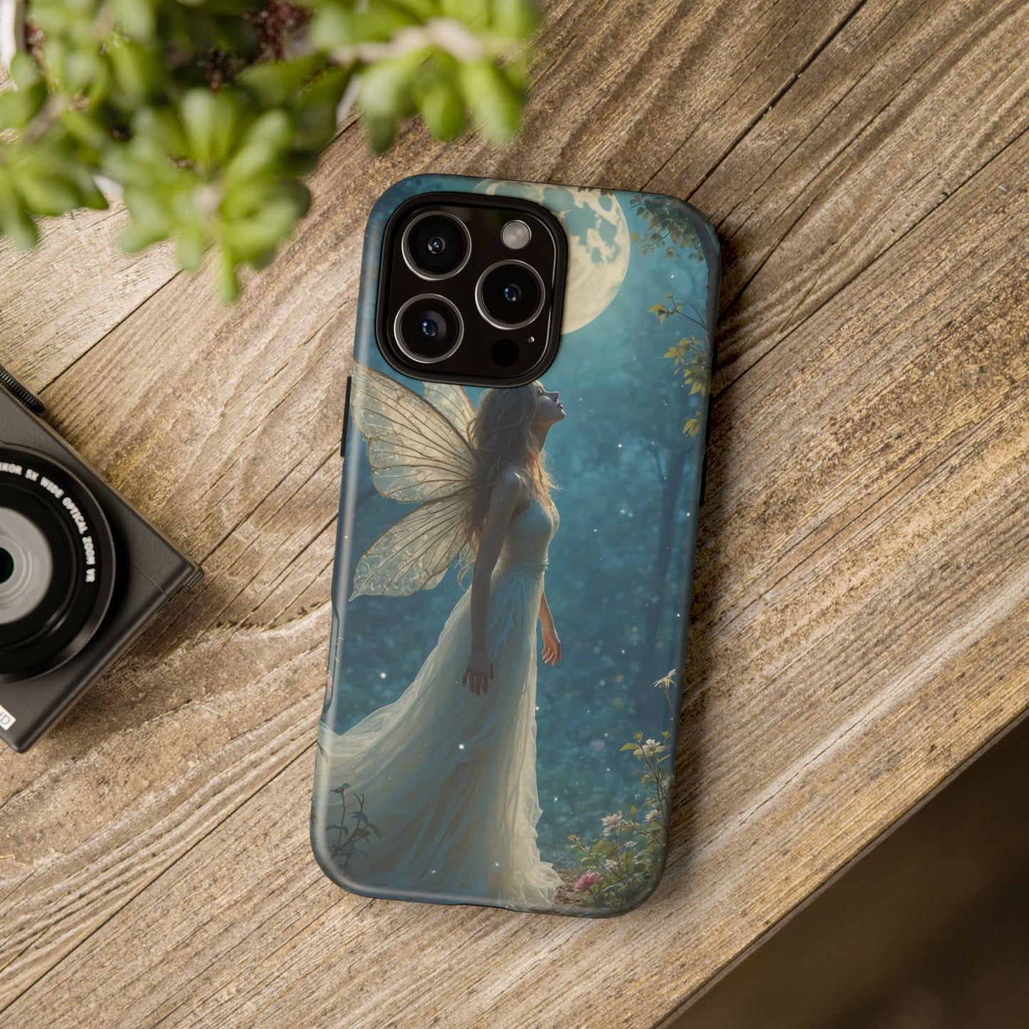 Fairy Moon Phone Case | Tough Cases for Nature Lovers, Fantasy Gift, Boho Phone Accessory, Ethereal Aesthetic, Magical Design