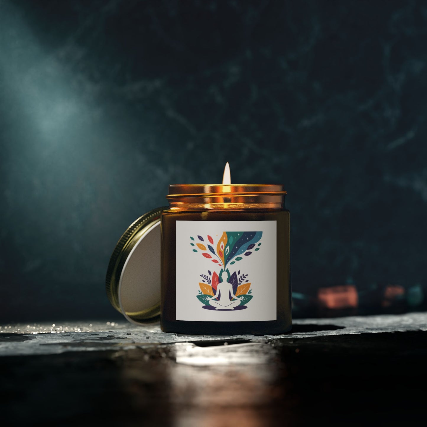 Serene Scented Candles, Relaxing Aromatherapy for Meditation, Home Décor, or Gifts, Coconut Apricot Wax