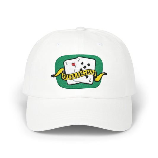 Dad Cap — 'UnLucky' Playing Cards Embroidered Baseball Hat