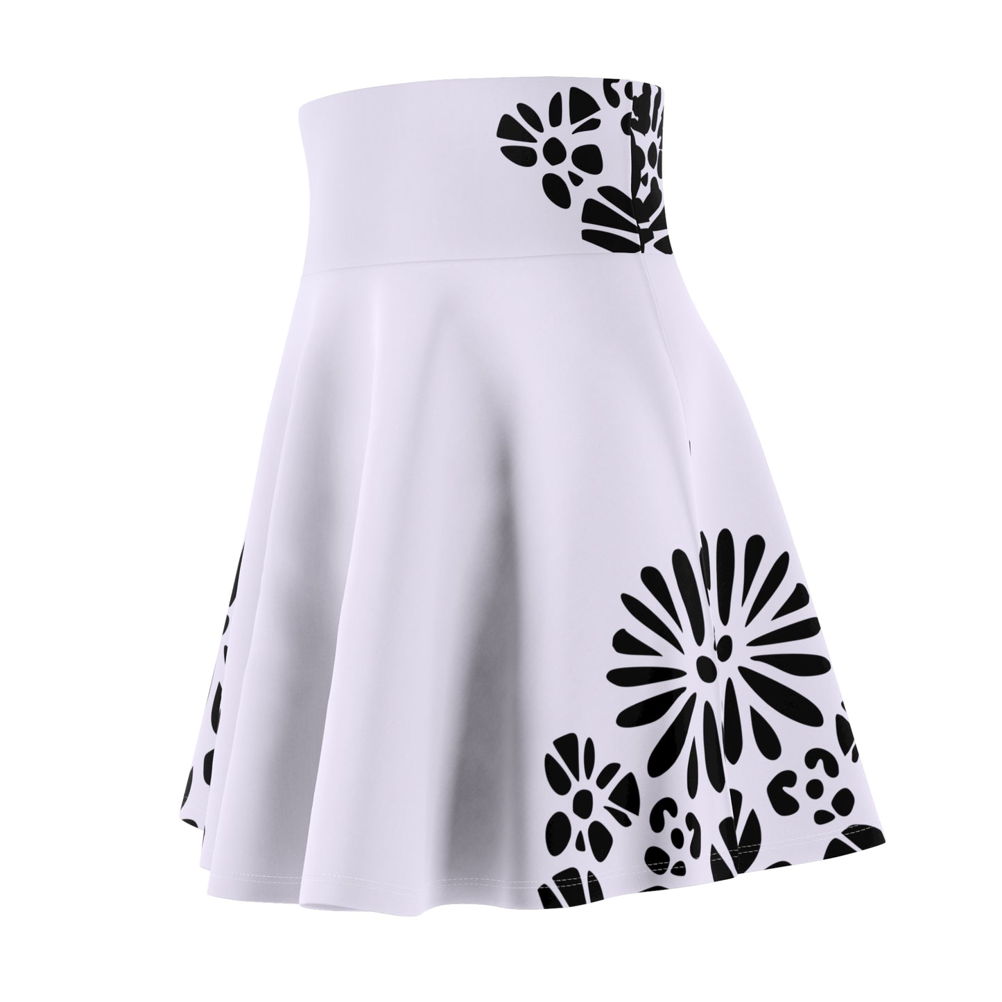 Chic Floral Women's Skater Skirt – Perfect for Parties, Casual Outings, & Festive Events