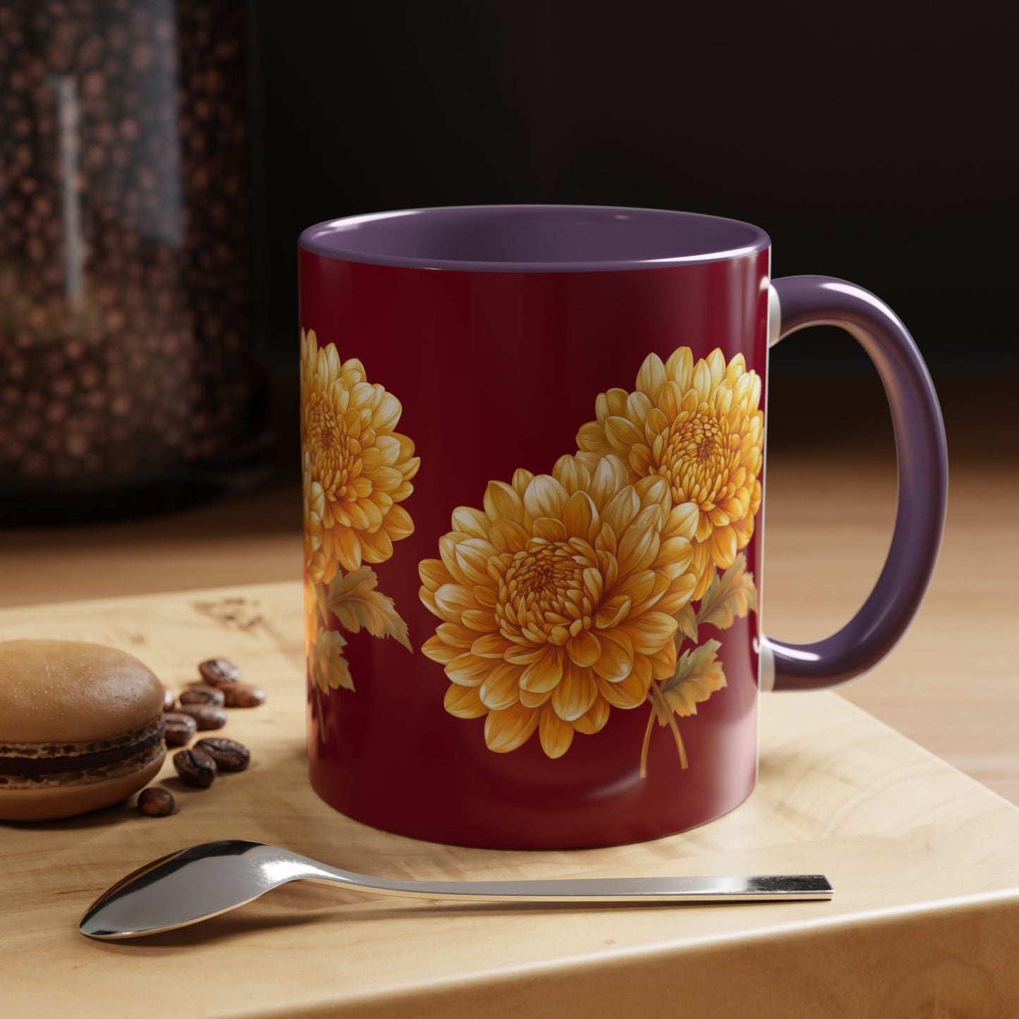 Beautiful Floral Accent Coffee Mug | Perfect Gift for Flower Lovers, Home Decor, Cozy Vibes, Mother’s Day, and Birthdays