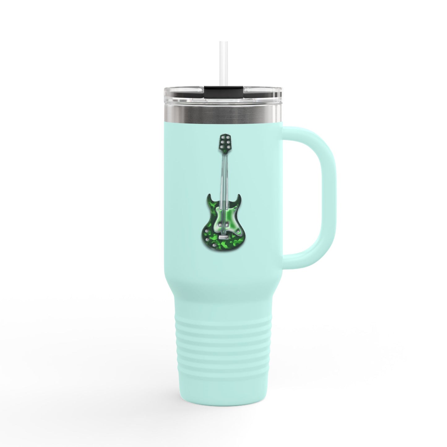 Rockin' Insulated Travel Mug, 40oz - Perfect for Concerts, Road Trips, Gifts for Musicians, Guitar Lovers, Eco-Friendly Coffee Cups