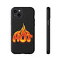 Stylish Phone Case, Hot Flames Design, Gift for Teens, Trendy Accessory, Protective Cover, Unique Phone Case