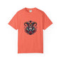 Vibrant Unisex Garment-Dyed T-shirt Featuring Colorful Jester Design, Festival Fashion
