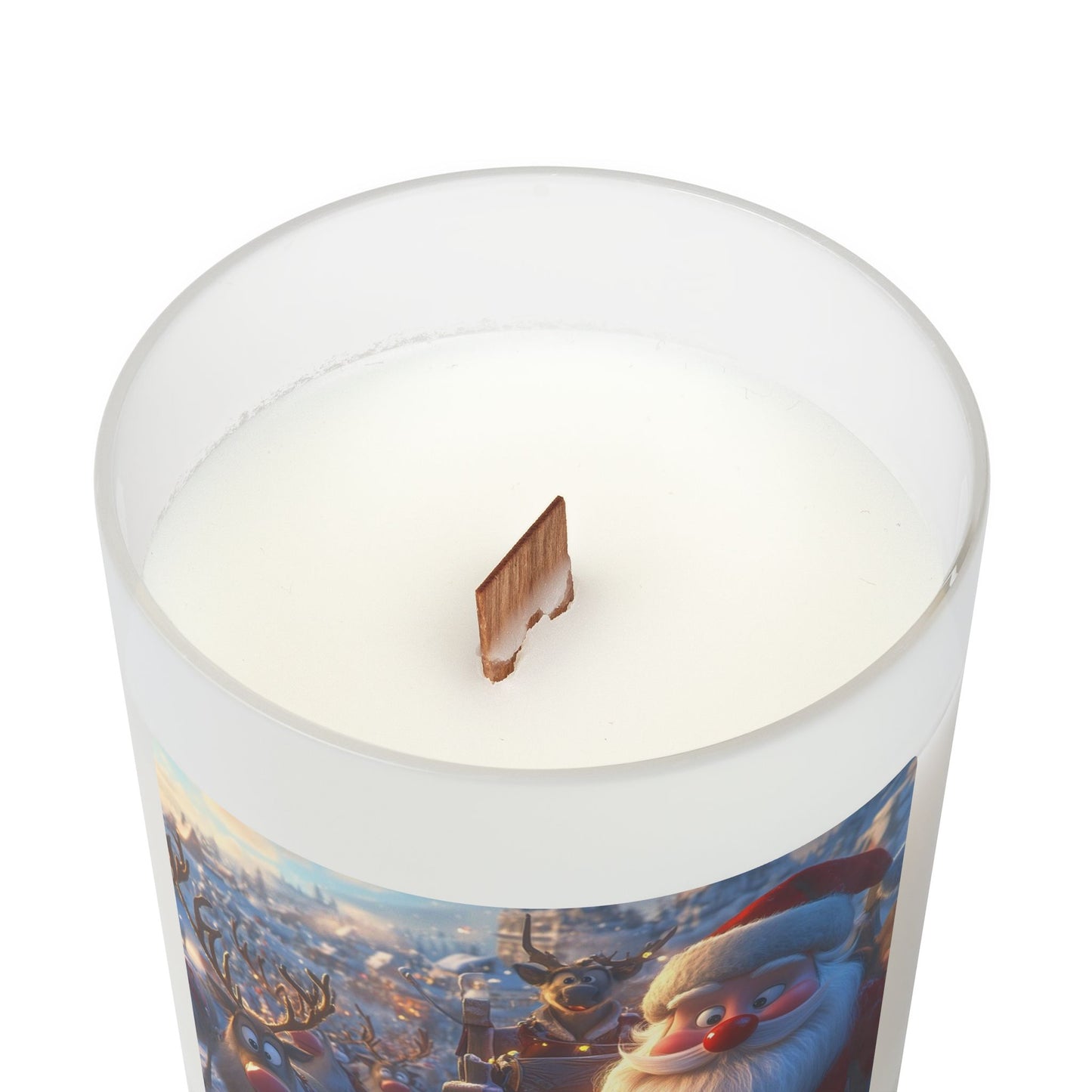 Festive Santa Candle, Christmas Handcrafted Candle, Holiday Decor, Cozy Home Fragrance, Unique Gift for Friends & Family