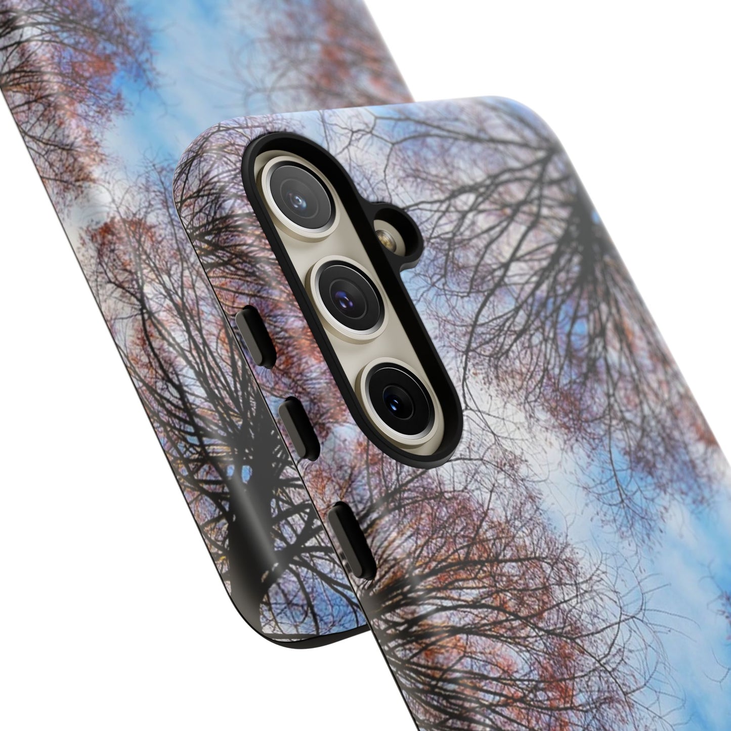 Skyward Trees Phone Case — Nature Forest Canopy Protective Tough Case