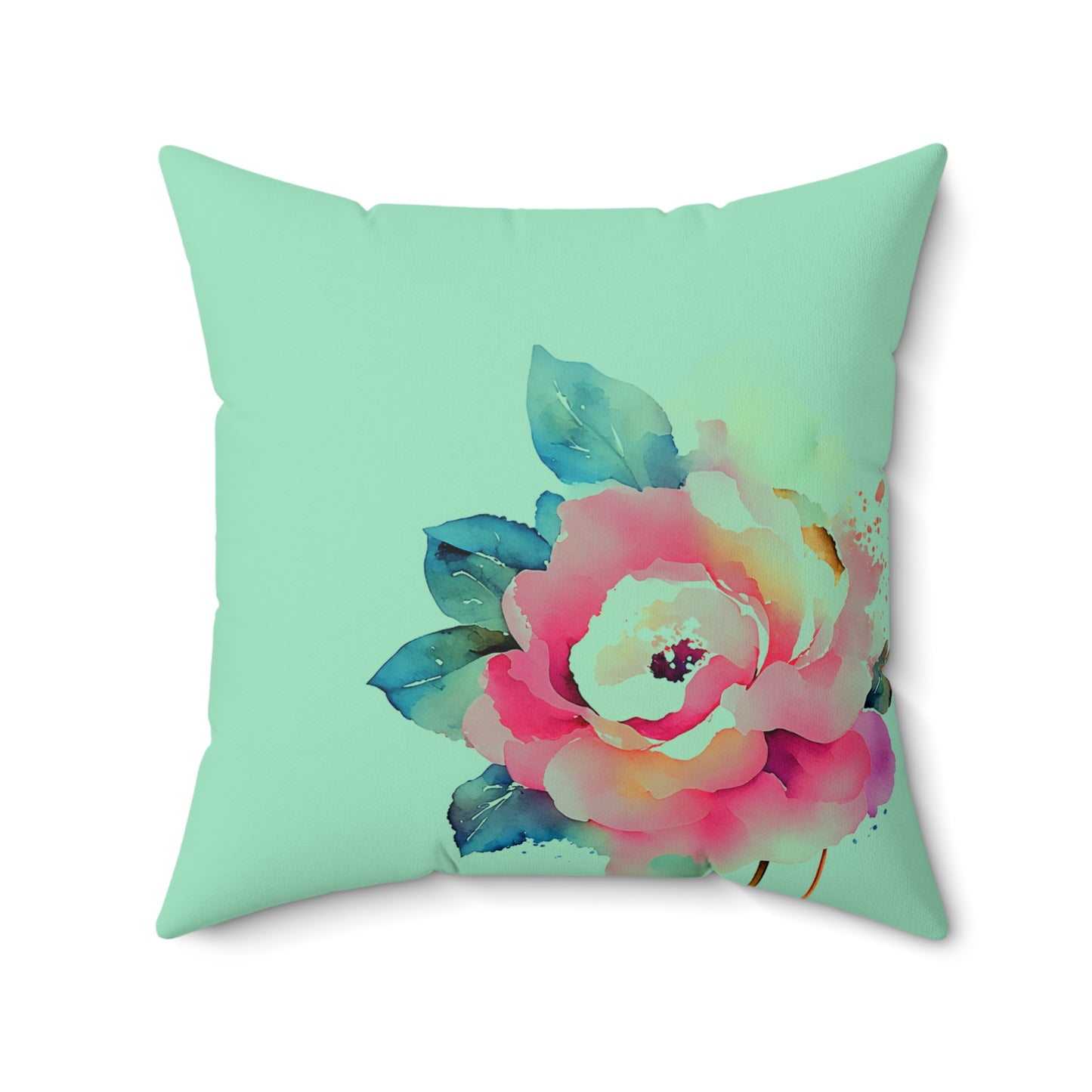 Floral Throw Pillow, Cozy Home Decor, Gift for Her, Spring Decoration, Elegant Cushion, Vibrant Accent Pillow