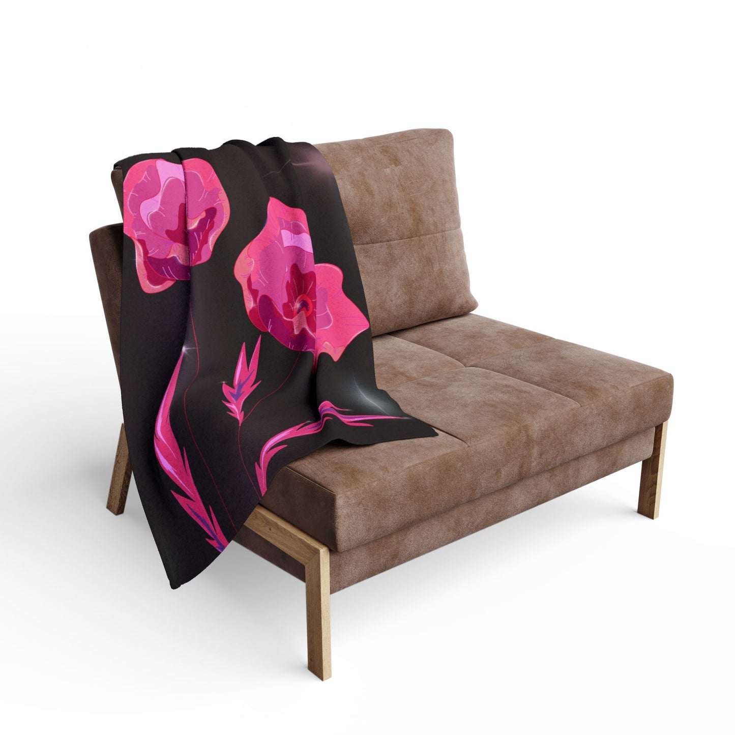 Vibrant Floral Arctic Fleece Blanket - Cozy Gift, Home Decor, Valentine's Day, Beach Blanket, Throw