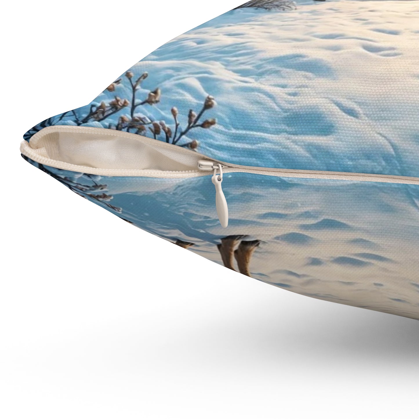 Cozy Winter Decor Pillow, Holiday Home Accent, Reindeer Design Cushion, Festive Throw Pillow, Christmas Gift Idea