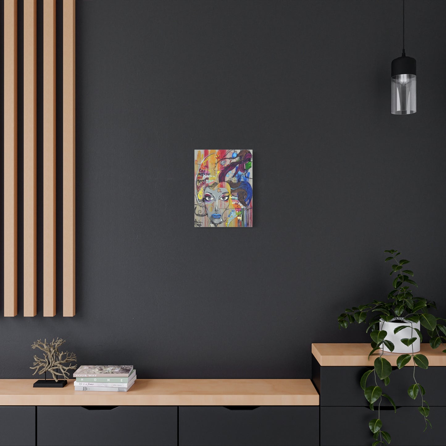 Colorful Graffiti Portrait Canvas