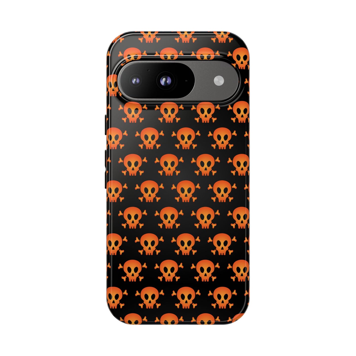 Halloween Skull Phone Case, Spooky Mobile Cover, Trick or Treat Accessory, Goth Gift, Skull Pattern Design