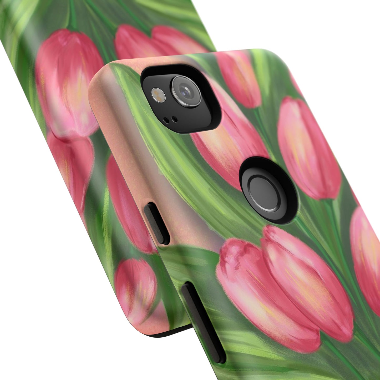 Floral Phone Case with Vibrant Tulips - Tough Cases for Garden Lovers, Spring Gifts, Nature Enthusiasts, Unique Gadget Accessories, [...]