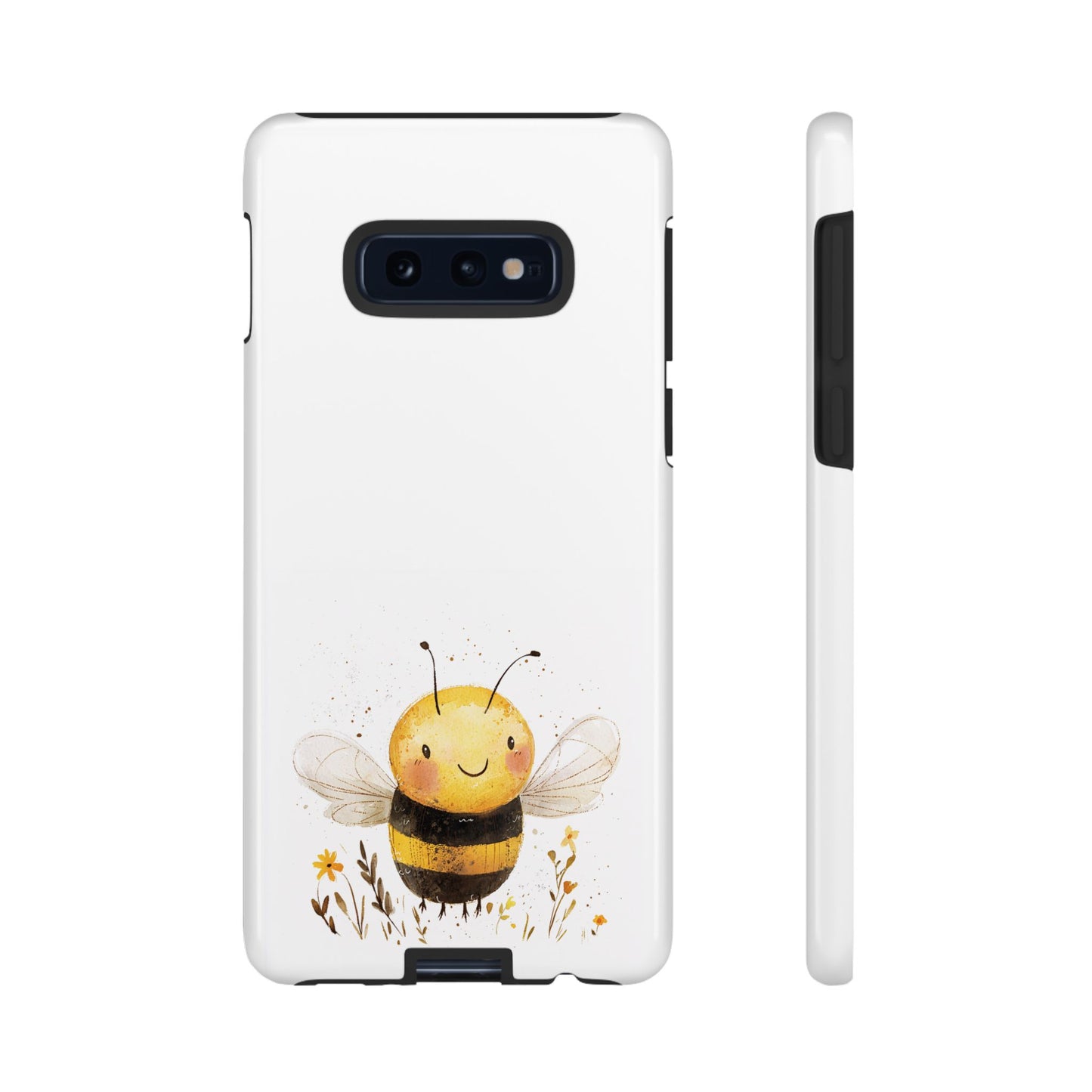 Bee Phone Case, Cute Bee Design, Tough Phone Cover, Gift for Nature Lovers, Floral Bee Mobile Case, Bee-themed Accessory