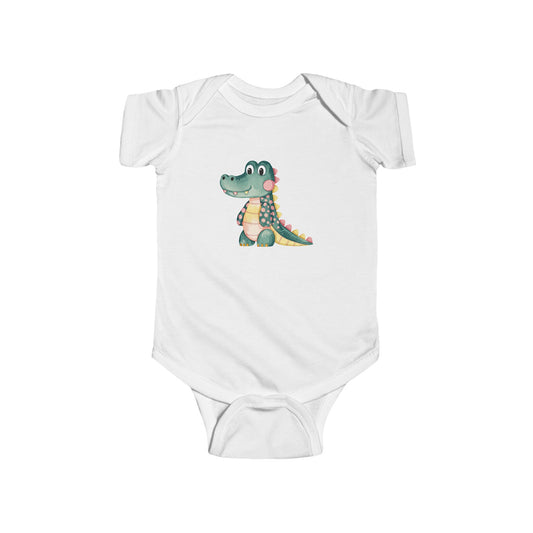 Adorable Alligator Baby Bodysuit | Cute Infant Outfit for Newborns, Baby Shower Gift, Toddler Playwear, Summer Wardrobe