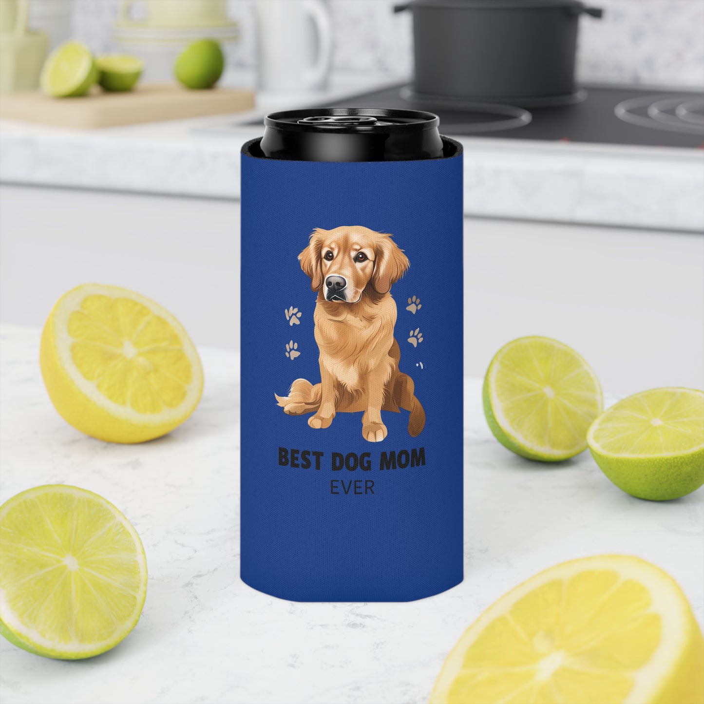 Best Dog Mom Can Cooler | Pet Lover Gift | Funny Dog Merchandise | Dog Mom Gift | Summer BBQ Essential | Birthday Celebration