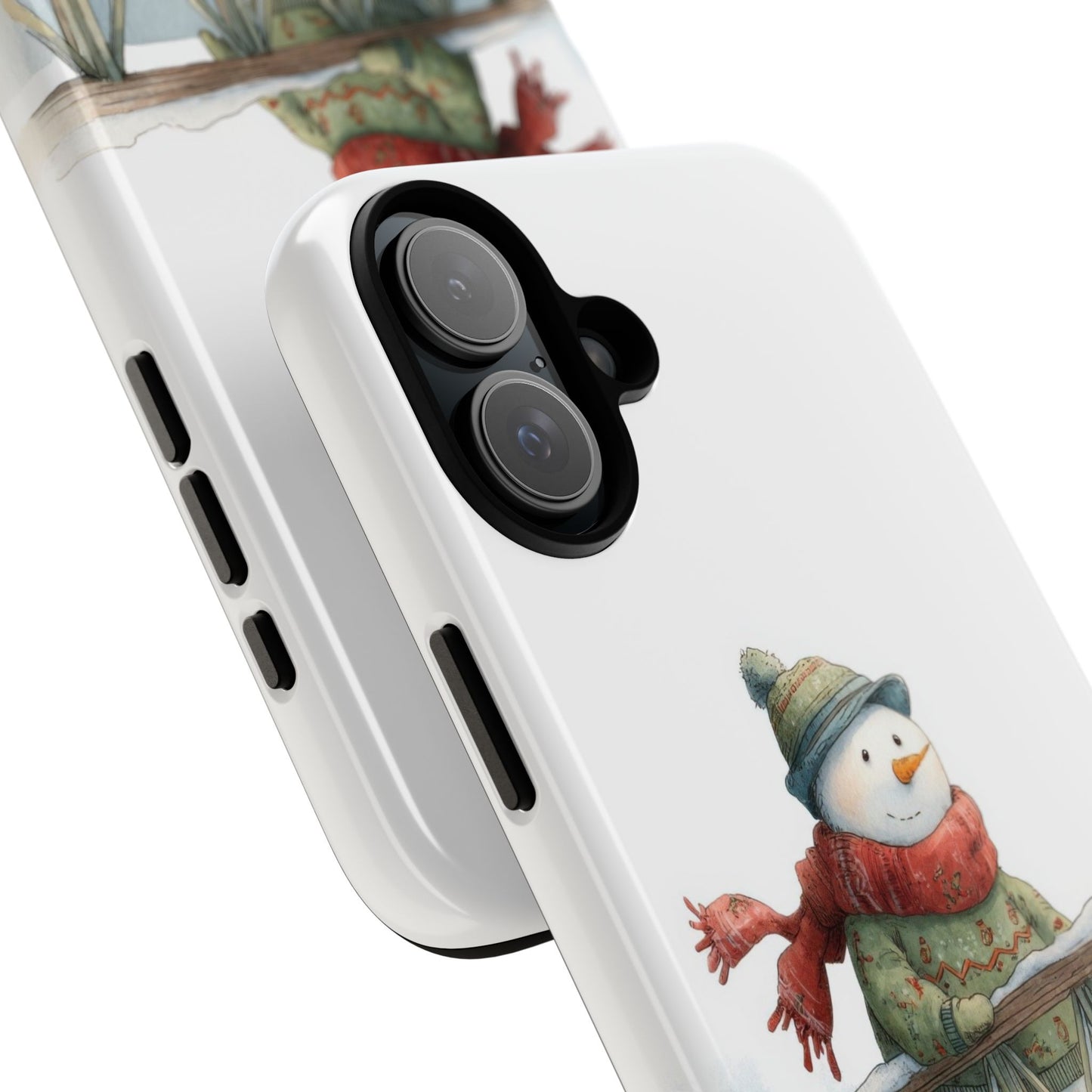 Snowman Phone Case – Winter Holiday Gift, Cute Snowman Design, Winter Accessories, Protective Phone Case, Unique Christmas Present