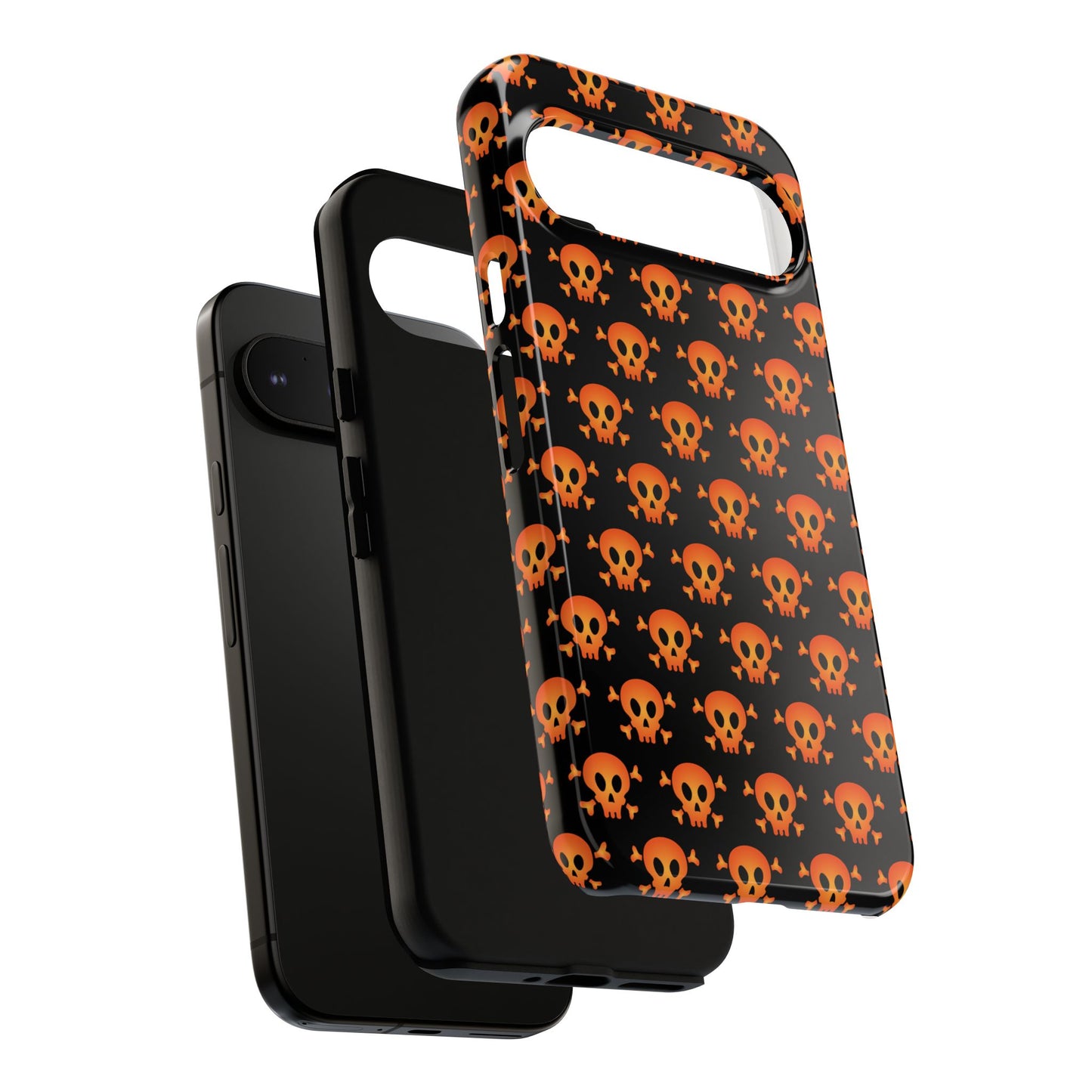 Halloween Skull Phone Case, Spooky Mobile Cover, Trick or Treat Accessory, Goth Gift, Skull Pattern Design