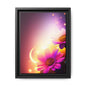 Framed Floral Canvas Art — Pink Daisies Sunset Wall Print