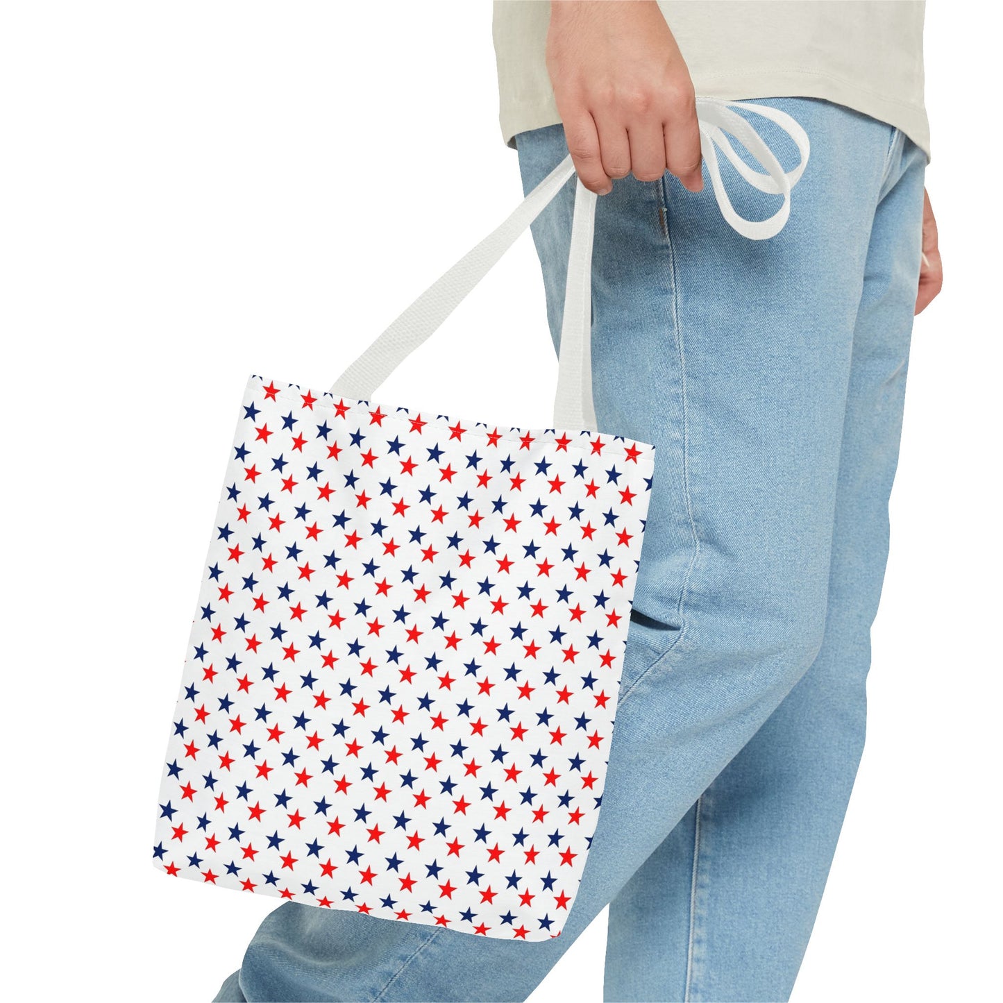 Tote Bag stars red white and blue