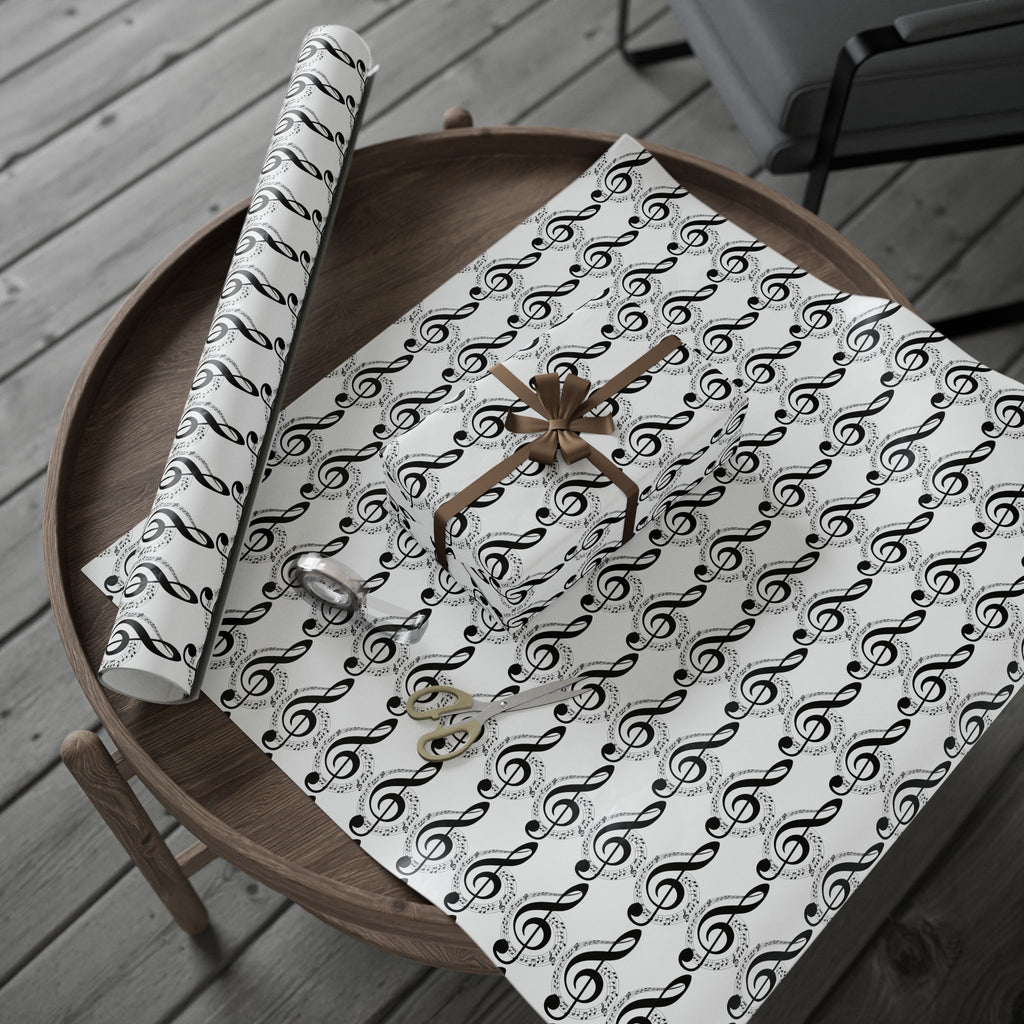 Musical Notes Wrapping Paper Perfect for Music Lovers
