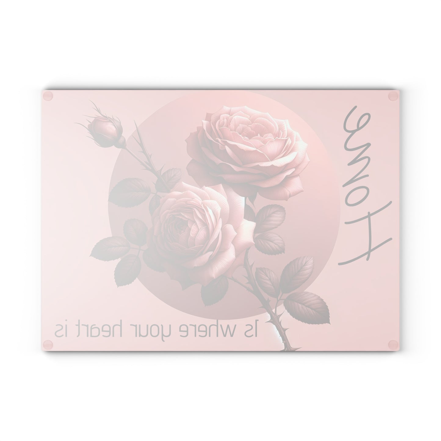 Elegant Floral Glass Cutting Board - Perfect for Home Decor, Kitchen Gifts, Housewarming, Weddings, and Family Gatherings