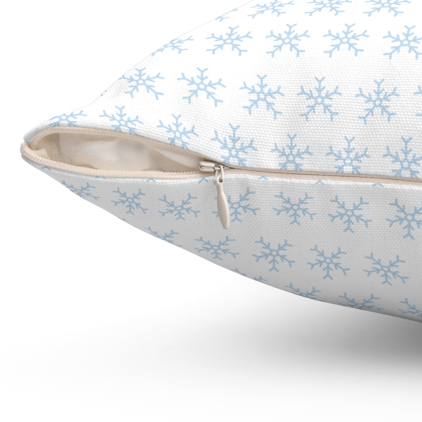 Winter Wonderland Square Pillow - Cozy Home Decor, Holiday Accent, Gift for Snow Lovers, 'Let it Snow' Cushion, Winter Greetings