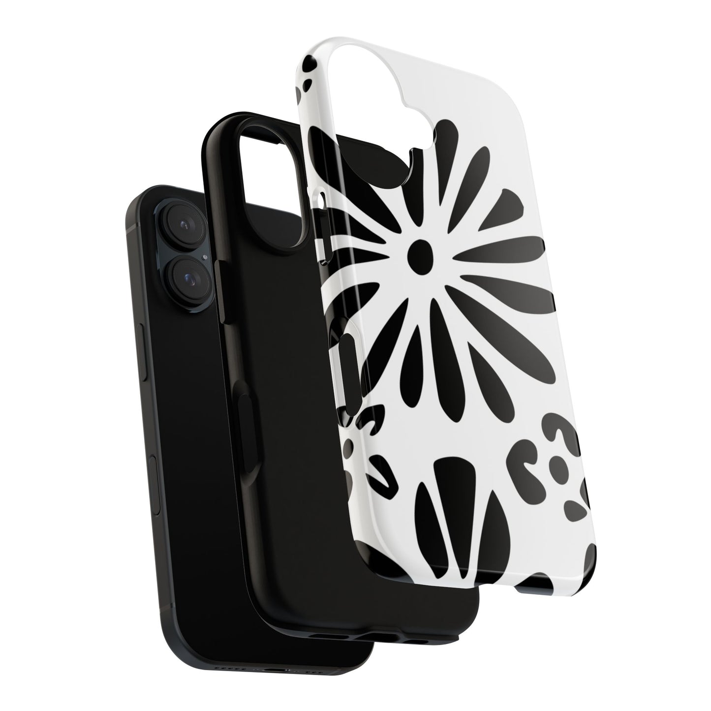 Stylish Phone Case with Floral Design, Tough Phone Cover for Her, Trendy Black and White Cell Phone Case, Unique Gift for Birthdays [...]