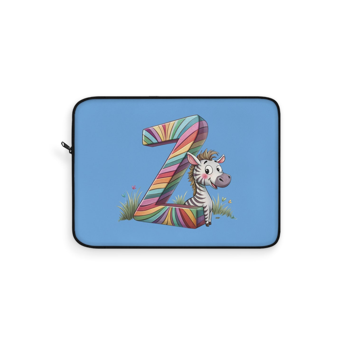 Colorful Zebra Laptop Sleeve for Kids, Personalized Tech Case, Fun Animal Design, Cute Gift for Students, Back to School Essentials, [...]