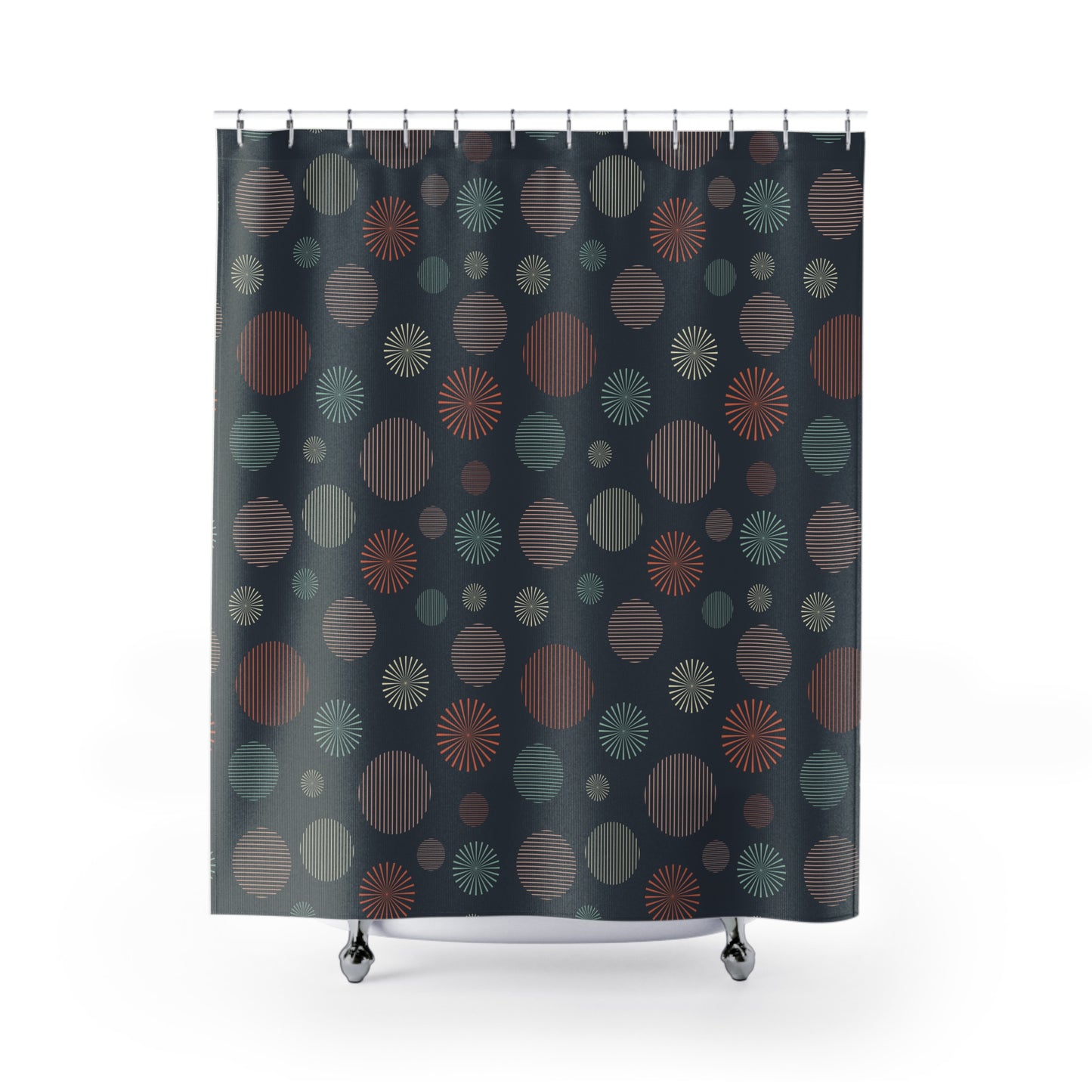 Modern Abstract Shower Curtain, Chic Bathroom Decor, Stylish Home Accent, Patterned Bath Curtain, Unique Gift Idea