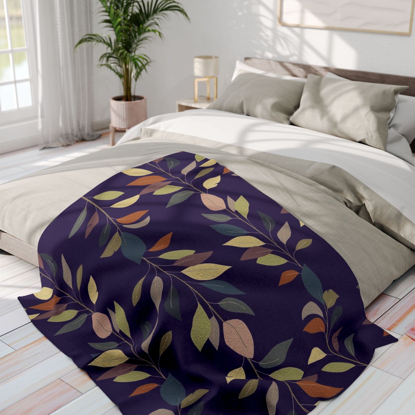 Cozy Floral Arctic Fleece Blanket | Perfect for Home Decor, Gift for Her, Warm Throw Blanket, Autumn Vibes, Snuggle Up