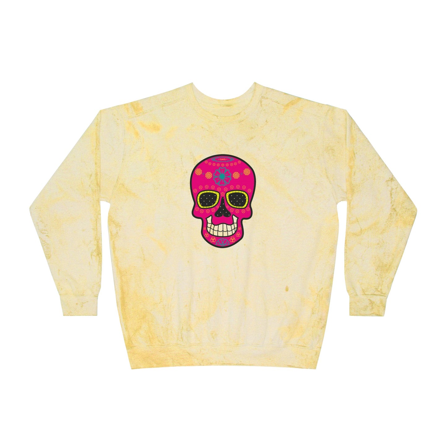 Vibrant Sugar Skull Sweatshirt, Festival Attire, Día de los Muertos