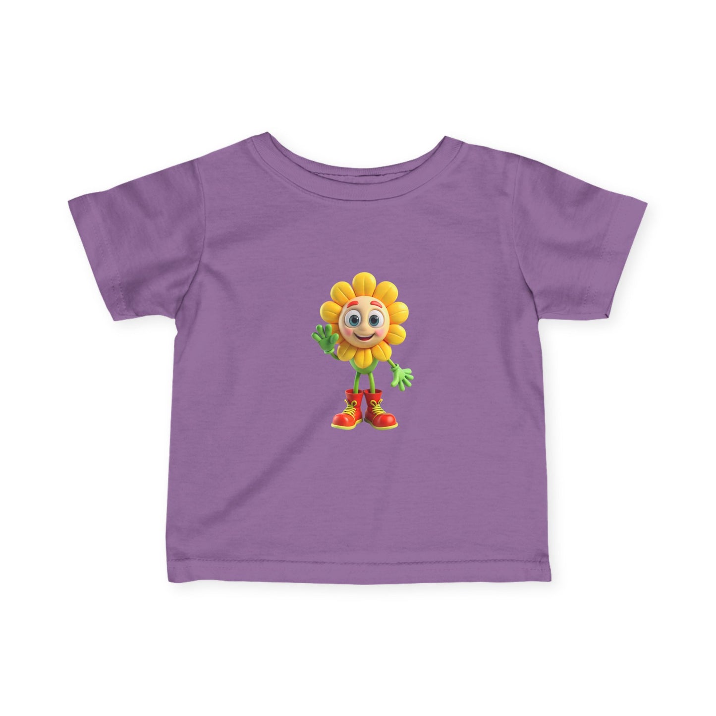 Sunshine Character Infant Tee, Cute Kids Shirt, Baby Gift, Toddler Apparel, Spring Outfit, Flower Design Tee