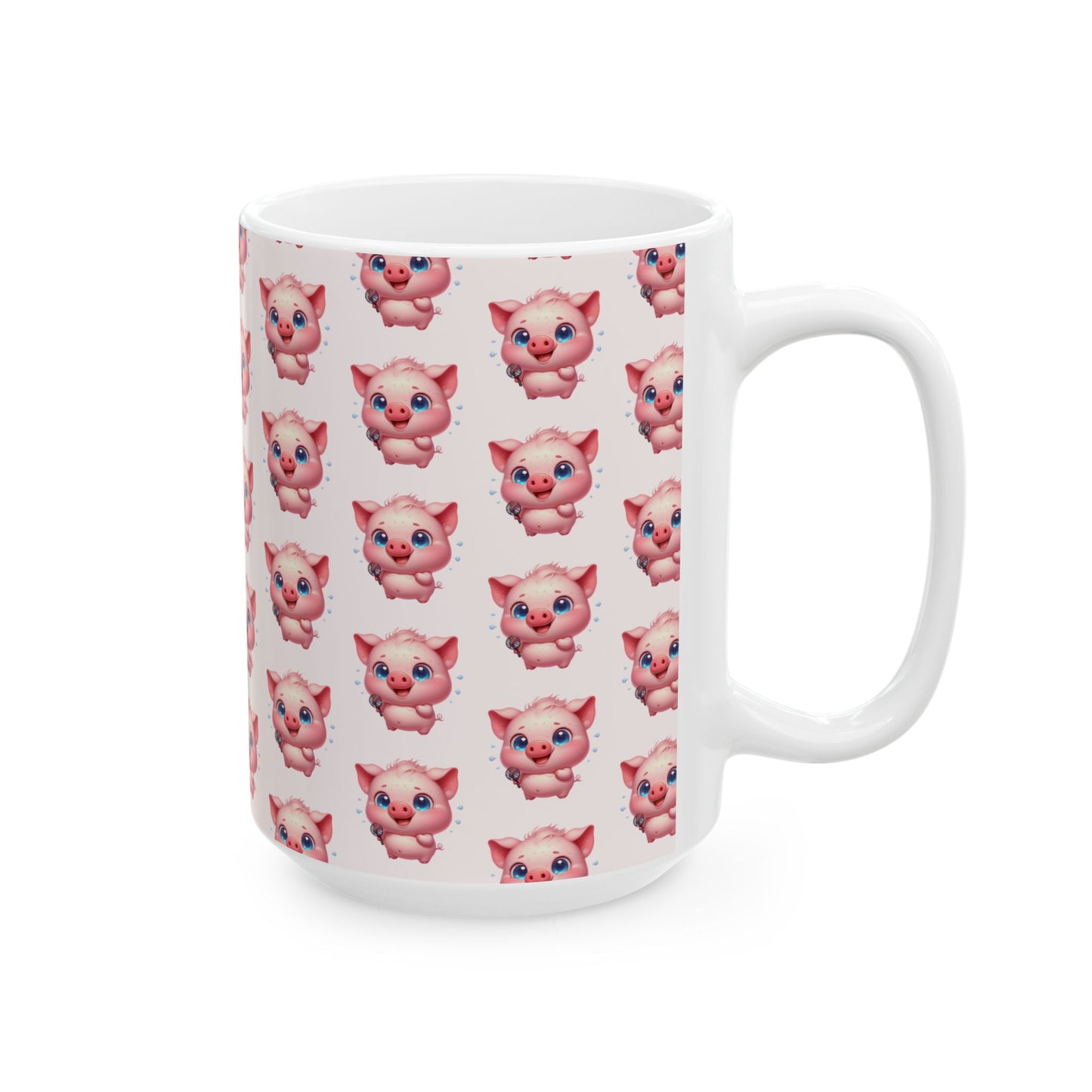 Adorable Piggy Ceramic Mug | Cute Animal Coffee Cup for Gifts, Home, Kitchen Decor, Birthdays, Animal Lovers