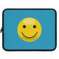Smiley Face Laptop Sleeve | Cute Laptop Case, Tech Accessory, Gift for Students, Personalized Tech Sleeve, Vibrant Laptop Cover