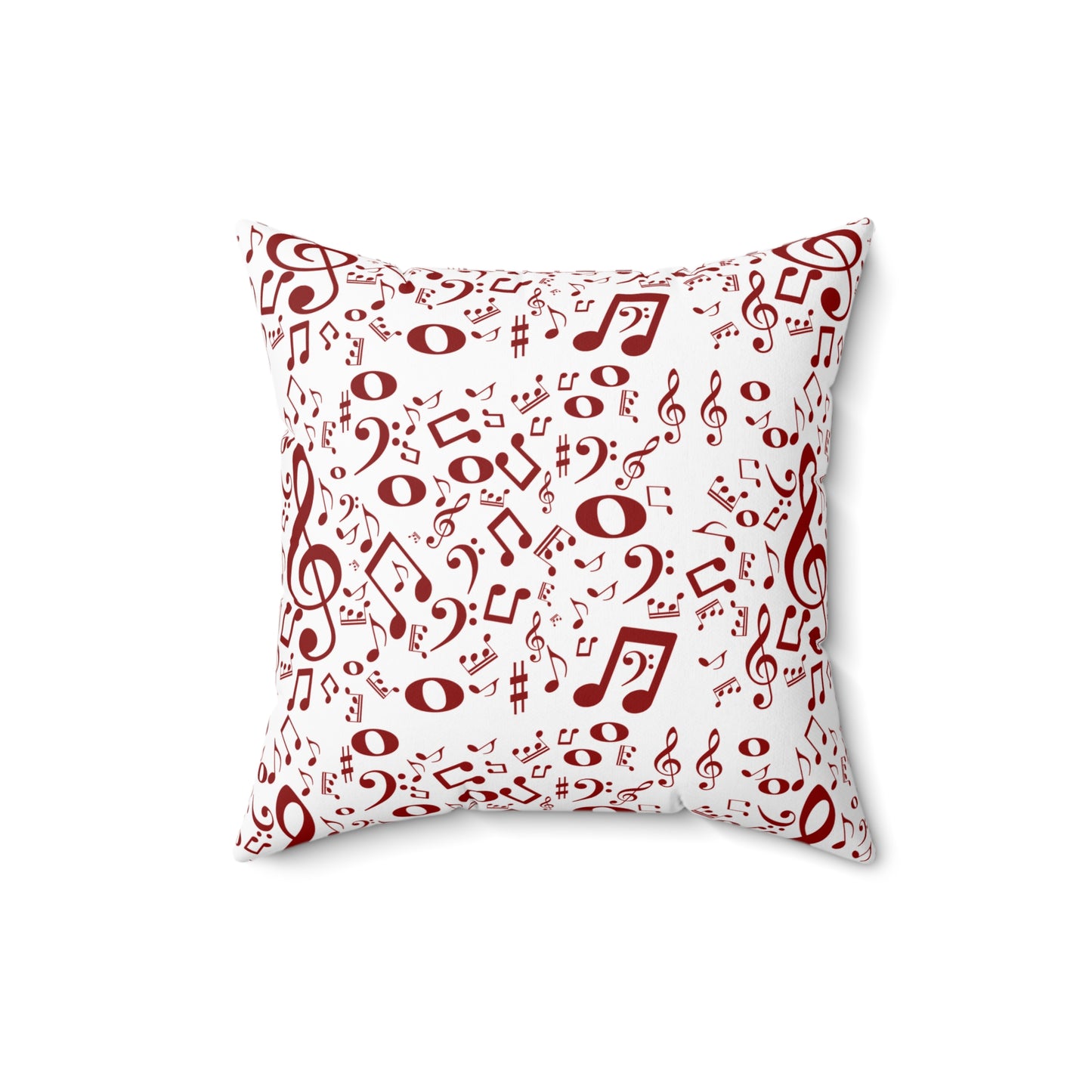 Musical Note Throw Pillow – Perfect for Music Lovers, Home Decor, Gift for Musicians, Cozy Accent, Square Plush Cushion