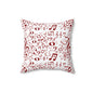 Musical Note Throw Pillow – Perfect for Music Lovers, Home Decor, Gift for Musicians, Cozy Accent, Square Plush Cushion