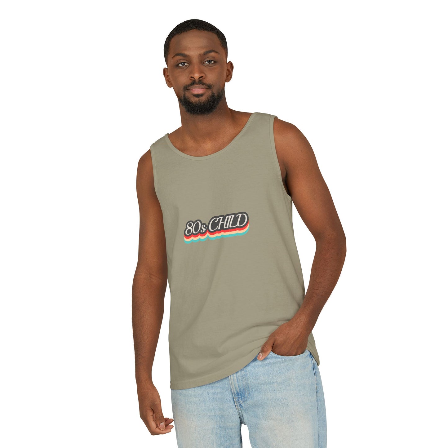 80s Child Unisex Tank Top | Retro Summer Wear, Vintage Style Shirt, Gift for 80s Lovers, Bohemian Fashion, Nostalgic Apparel