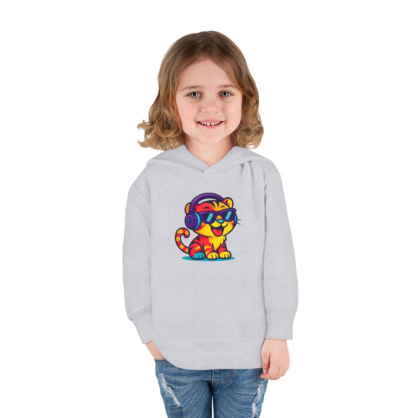 Colorful Tiger Hoodie for Toddlers | Fun Pullover for Kids, Cute Toddler Apparel, Kids' Gift, Birthday Present, Playtime Wear