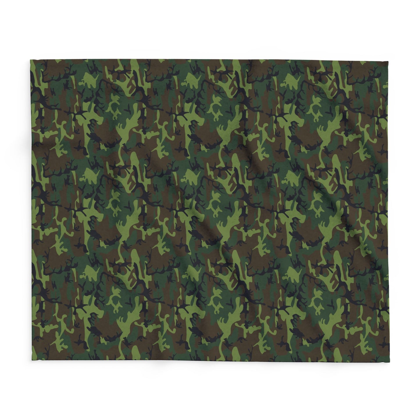 Camouflage Fleece Blanket for Cozy Comfort, Camping, Outdoor Adventures, Gift for Him, Home Decor, Military Style