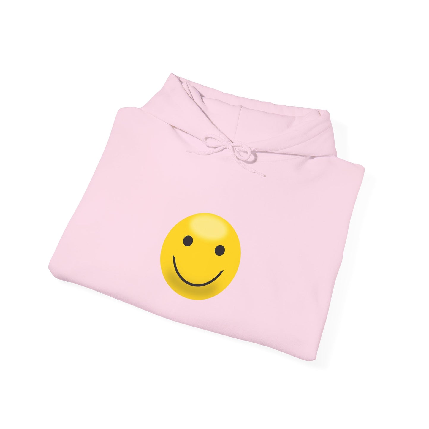 Smiley Face Hooded Sweatshirt, Cozy Unisex Hoodie, Casual Wear, Gift for Friends, Cheerful Apparel, Everyday Comfort Clothing