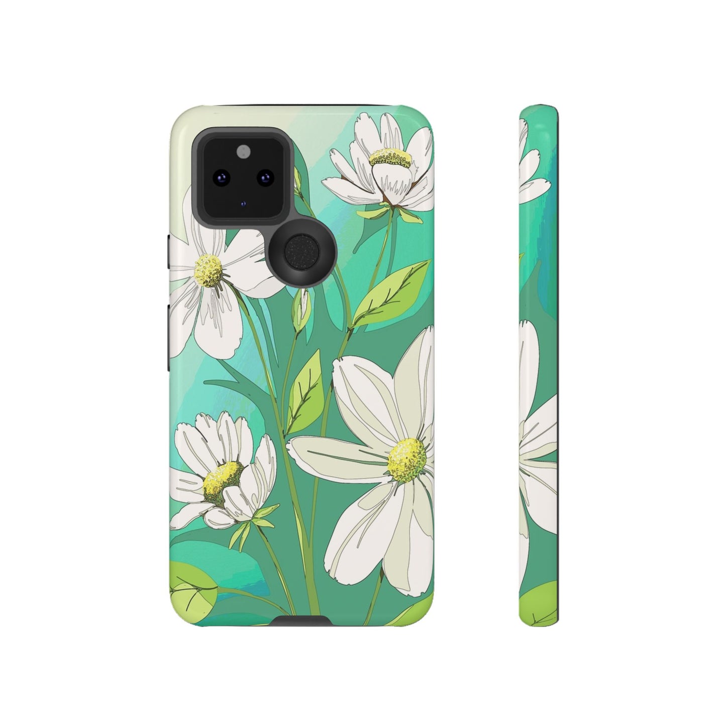 Floral Phone Case, Tough Cases, Flower Design, Nature Inspired, Eco-Friendly Cover, Unique Gift for Her, Spring Accessories
